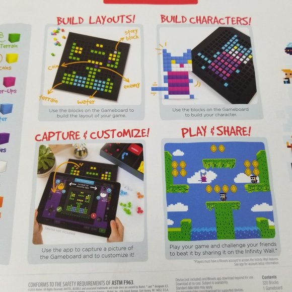 Bloxels Board Game Mattel Build Your Own Computer Starter Kit 8+ Years FFB15 - Picture 7 of 13